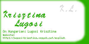 krisztina lugosi business card